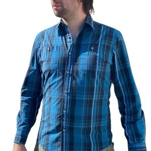 Mexx Men's BLU Cotton Blend Shirt, S  Summer Sale!!